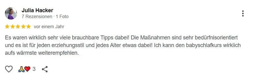 Google-Rezension 3 von 36 für Babyschlummerland