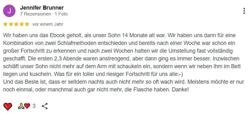 Google-Rezension 4 von 9 für Babyschlummerland