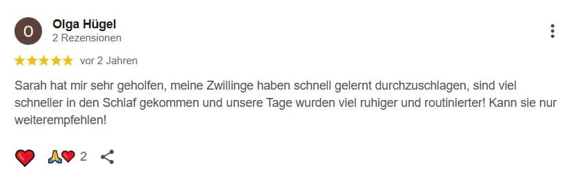 Google-Rezension 17 von 36 für Babyschlummerland
