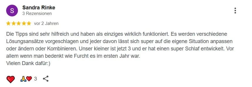 Google-Rezension 35 von 36 für Babyschlummerland
